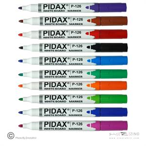 ماژیک وایت گرد 10رنگ(جور) پیداکس کدP-126